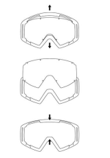 Spect Red Bull Strive Goggle Plate - Black Flash