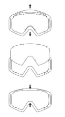 Spect Red Bull Strive Goggle Plate - Light Gray Flash