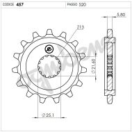 Front sprocket (pinion) TROFEO 360457R16