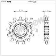 Front sprocket (pinion) TROFEO 367175Z13