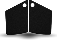 Protecție Rezervor R&G RACING Tampoane de Tracțiune Rezervor (Set 2 Bucăți) - Negru CFMOTO 650NK 22-24