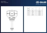 Регулируеми скоби за кормило 2DGT GILLES 2DGT-B015-B