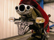 Suport plăcuță de înmatriculare R&G RACING Triumph Daytona 675 06-12 / R 11-12