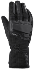 Textile motorcycle gloves SPIDI GRIP 3 H2OUT Black