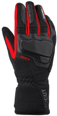 Textile motorcycle gloves SPIDI GRIP 3 H2OUT Red