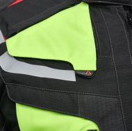 Textile motorcycle jacket ADRENALINE CAMELEON 2.0 BLACK/FLUO