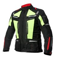 Textile motorcycle jacket ADRENALINE CAMELEON 2.0 BLACK/FLUO