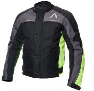 Textile motorcycle jacket ADRENALINE PYRAMID 2.0 BLACK/GREY/FLUO