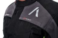 Textile motorcycle jacket ADRENALINE PYRAMID 2.0 BLACK/GREY/FLUO