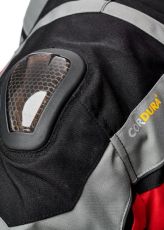 Textile motorcycle jacket ADRENALINE SCORPIO BLACK/RED/GRAY