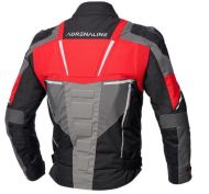 Textile motorcycle jacket ADRENALINE SCORPIO BLACK/RED/GRAY