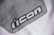 Textile motorcycle jacket ICON AIRFORM RETRO GRAY
