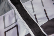 Textile motorcycle jacket ICON AIRFORM RETRO GRAY