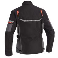 Textile motorcycle jacket Lindstrands Backafall Black/grey