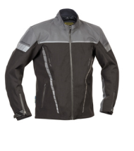 Lindstrands Bydalen Black/Steel Gray textile motorcycle jacket