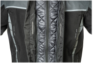 Lindstrands Bydalen Black/Steel Gray textile motorcycle jacket