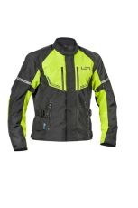 Textile motorcycle jacket Lindstrands Lomsen Black/HV yellow