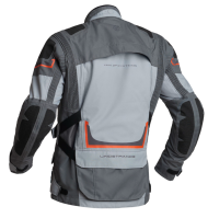 Lindstrands Myrvik Textile Moto Jacket Light Grey/Black/Orange