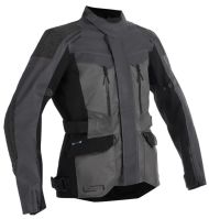 Lindstrands Storbo Graphite Dark Gray Black textile motorcycle jacket