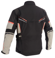 Lindstrands Sylarna Black/Light Gray textile motorcycle jacket