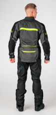 Lindstrands Transtrands Grey/Yellow textile motorcycle jacket