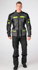 Lindstrands Transtrands Grey/Yellow textile motorcycle jacket
