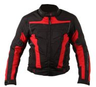 Textile jacket ADRENALINE HERCULES BLACK/RED
