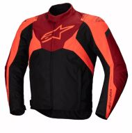 Geacă textilă ALPINESTARS T-JAWS V4 WATERPROOF BLACK/RED FLUO