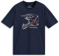T-shirt ALPINESTARS CSF MX HELMET NAVY