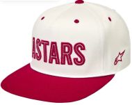 Șapcă ALPINESTARS BILL SNAPBACK STADIUM OFF WHITE/RED