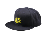 Șapcă TROY LEE DESIGNS Flat Bill Snapback cu insignă - BLEUMARIN