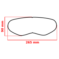 Universal plate ANTIFOG FOGCITY ENDURO FCE003
