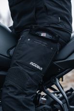 4-season motorcycle pants with cargo pockets Modeka Trohn Black