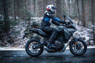 4-season motorcycle pants with cargo pockets Modeka Trohn Black