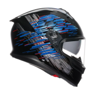 Helmet AGV K7 MPLK GENISYS MATT BLACK/BLUE/GREY