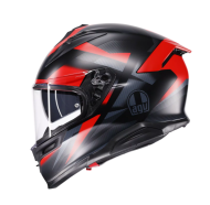 Helmet AGV K7 MPLK GLIMPSE MATT BLACK/RED
