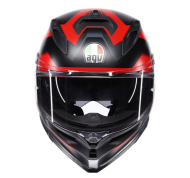 Helmet AGV K7 MPLK GLIMPSE MATT BLACK/RED