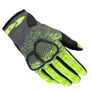 Textile motorcycle gloves SPIDI CROSS KNIT YELLOW FLUO