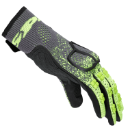 Textile motorcycle gloves SPIDI CROSS KNIT YELLOW FLUO