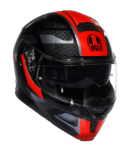 Modular helmet AGV STREETMODULAR LEDRO BLACK/RED