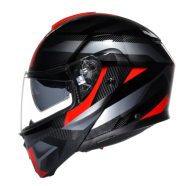Modular helmet AGV STREETMODULAR LEDRO BLACK/RED