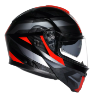 Modular helmet AGV STREETMODULAR LEDRO BLACK/RED