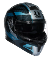 Modular helmet AGV STREETMODULAR LEDRO MATT BLACK/POWDER BLUE