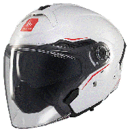 Scooter helmet MT COSMO SV SOLID A0 GLOSS WHITE