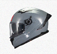 Helmet MT BRAKER SV SOLID A12 GLOSS GRAY