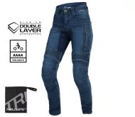 Дамски мото дънки TRILOBITE PARADO DOUBLELAYER SLIM FIT BLUE AAA(A) LEVEL 2