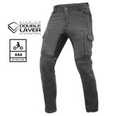 Motorcycle jeans TRILOBITE ACID SCRAMBLER 2.0 GREY DOUBLELAYER AAA