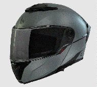 Flip-up helmet MT ATOM 2 SV A2 TITANIUM MATT