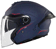 Scooter helmet MT COSMO SV SOLID A7 MATT BLUE