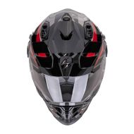 Κράνος Scorpion Exo ADF-9000 Air Feat Μαύρο/Ασημί/Κόκκινο